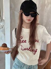 Dazy Kids Teen Girl Casual Sweater, School Wear, Fall - Apricot - View 4