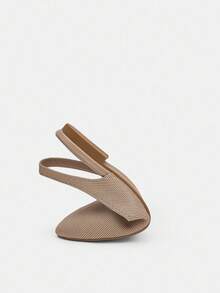 Ressula Women's Fashionable Minimalist Flat Sandals, Summer - Apricot - View 6