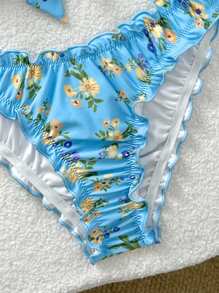 Soleia 全新碎花扭纹抹胸比基尼套装，可爱、卡哇伊露肩圣诞上衣，适合学校返校服装，女士返校秋季服装，哥特女装，俱乐部服装，女士性感万圣节服装，外出服装，音乐会服装，乡村音乐会服装 - 彩色 - 查看 6