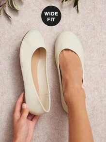 SHUZIA 宽版女式优雅简约芭蕾平底鞋