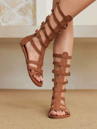 Styleloop Women's Flat Sandals, Boho Style, Retro American, Bohemian, Western, Music Festival, Party Outfit