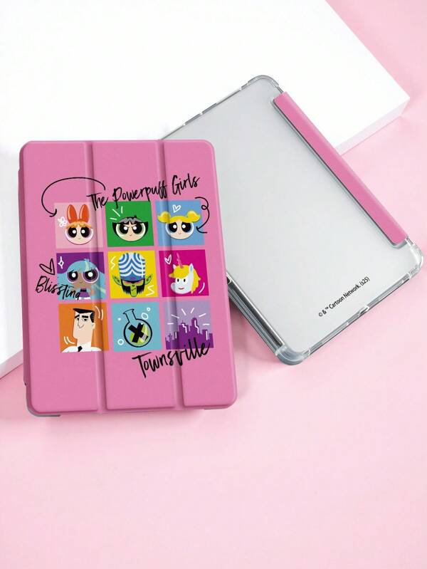 THE POWERPUFF GIRLS X SHEIN Blossom, Bubbles, Buttercup, Blisstina Pattern Pad Case