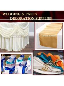 1 Pc Simulated Silk Satin Satin Fabric Shiny Fabric Wedding Dress Sling Dress Pajamas Home Clothes Lining Satin DIY Tablecloth Tablecloth Background Fabric - Pink - View 8