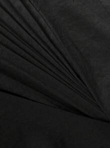 Auvina Plus Size Women Solid Color Pleated A-Line Office Elegant Long Skirt