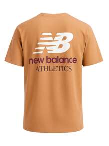 New Balance Athletics Remastered Graphic Cotton Jersey Short Sleeve T-Shirt - TOBACCO (217) - 橘色 - 查看 2