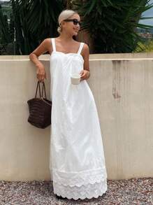 Livesso Women's Loose Casual White Dress, New Arrival For Autumn Summer Women Dresses - White - View 3