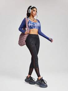 Innovista Reggiseno senza cuciture con effetto tie-dye e lavaggio vintage, con spalline, adatto per attività come yoga, pilates, HIIT, allenamento, ufficio, palestra, corsa, boxe, ciclismo, esercizi all'aperto. Tessuto traspirante, ad asciugatura rapida, con funzionalità regolabili e comodo per l'uso quotidiano.