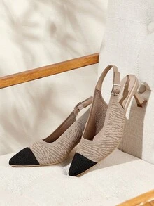 Ressula Women's Fashion Apricot Comfortable High Heel Pumps - Apricot - View 5