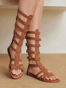 Styleloop Women's Flat Sandals, Boho Style, Retro American, Bohemian, Western, Music Festival, Party Outfit