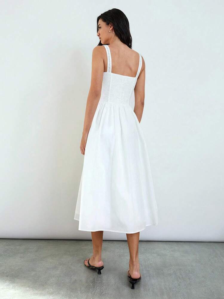 SHEIN Maija Vestido de fiesta elegante y favorecedor de estilo parchwork y textura jacquard con flores 3D para mujer, ideal para fiesta de graduación, festival de música, vacaciones en la playa, brunch o crucero, en estilo retro bohemio