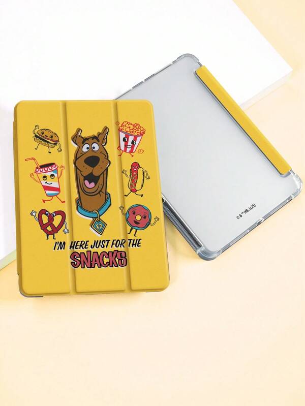 SCOOBY-DOO X SHEIN Cute Cartoon Dog & Slogan Graphic Pad Case