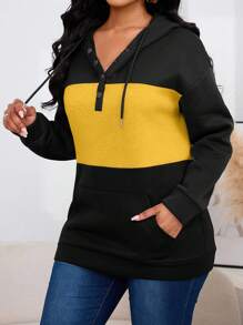 INAWLY Women's Colorblock Drawstring Hoodie,Long Sleeve Tops Graduation,Back To School Outfits,Graduation,Teacher Outfits For Women,Back To School Fall Cloth For Women - Multicolor - View 4