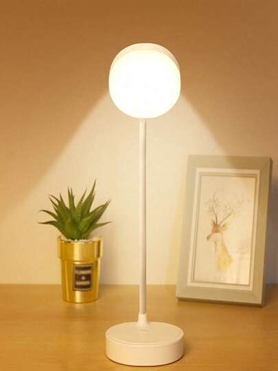 1pc Portable Three Light Color Adjustable Desk Lamp, Usb Powered/Rechageable Power Brightness Table Lamp , Portable Led Night Light For Book Reading, Bedroom And Students Dormitory Studying Table Lamp,Book Reading Light, Reading Lamp At Night,Dimmable Office Lamp,Light For Reading