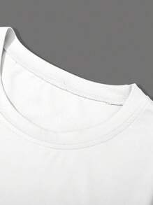 Manfinity Homme 男士字母印花圆领宽松休闲T恤 纽约衬衫 3件装 T恤衫 - 彩色 - 查看 3