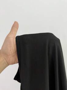 SHEIN Unity Body da bagno con schiena scoperta, collo profondamente drappeggiato, elegante, sexy, minimalista, casual, adatto per uso quotidiano estivo per donne - nero - Visualizzare 7
