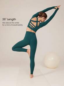 GLOWMODE 26" FeatherFit™ High Expectations Super High-Waist Pocket Leggings Gym