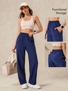 OutZeal Women Stretch Multi Pockets Straight Leg Outdoor Pants Hiking Camping Climbing - Navy Blue - View 3