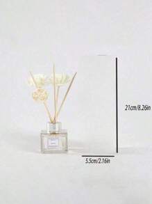 2pcs No-Flame Aroma Essential Oil, Dry Flower Rattan Sticks, Sandalwood Incense, Home/Bedroom/Bathroom Odor Eliminator Fragrance Diffuser Set