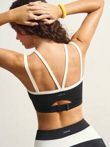 VARSITIE Reggiseno sportivo da yoga da tutti i giorni con design incrociato da donna