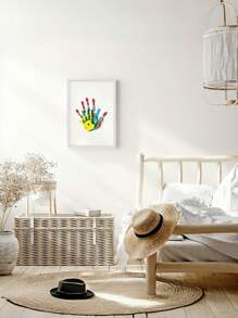 SHEIN 1 pezzo Kit Memory con stampa a mano DIY, cornice per ombreggiatura in legno con 4 fogli di acrilico trasparente senza elettricità, regalo per decorazione domestica per famiglia, couples, fratelli, amici, laurea, decorazione da parete