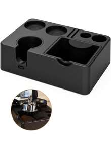 SHEIN 1 件浓缩咖啡压粉器，10 合 1 浓缩咖啡收纳盒，可拆卸浓缩咖啡敲击盒和压粉器，浓缩咖啡收纳盒，适合 51、54、58 毫米浓缩咖啡压粉器、咖啡手柄、分配器滤网浓缩咖啡配件 - 彩色 - 查看 7