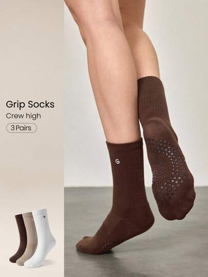 GLOWMODE Meias Crew Enrugadas com Empunhadura "Make A Move"