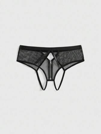 Grunge Punk ملابس داخلية من قماش الكروتش بحمالات داكنة