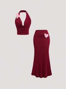 Sweetra 女士日常两件套服装