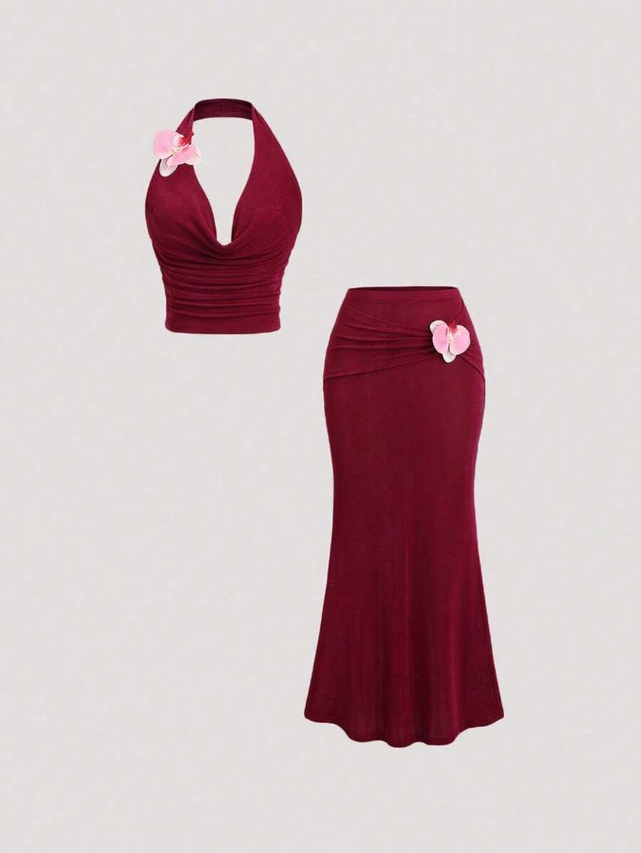 Sweetra 女士日常两件套服装