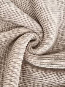 SHEIN 孕妇杏色圆领长袖修身优雅哺乳连衣裙，女士秋季连衣裙外出连衣裙裹身裙秋季连衣裙秋季连衣裙秋季女装 Felpa 秋季女装秋季米色 - 卡其色 - 查看 4