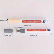 SHEIN 1 件/3 件防水瓷砖接缝笔，白色瓷砖修补笔，带防霉填充，易于使用的明胶填缝剂，适用于浴室和厨房瓷砖，与其他材料表面兼容 - 彩色 - 查看 5