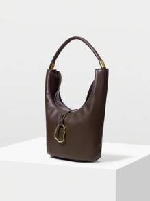 MOTF PREMIUM Lederhandtasche mit Schnalle für die Schulter