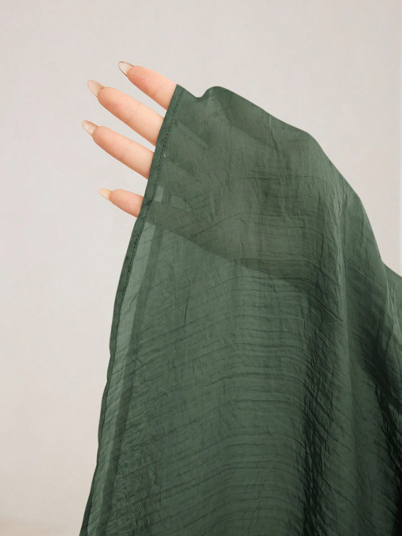 Veilorie فستان منتفخ الخصر عالي الياقة مع أكمام ٣/...