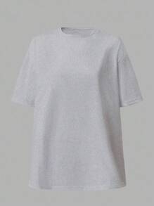 EURMUSE Cotton Oversize Basic 3 PiecesBasic T-Shirt - Multicolor - View 7