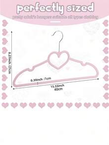 SHEIN 5 pezzi di Hangers a forma di cuore carini con teli a 360 gradi per hook, pesanti e resistenti, per adulti, adatti per giacche, pantaloni, , suit, dress, decorazione armadio
