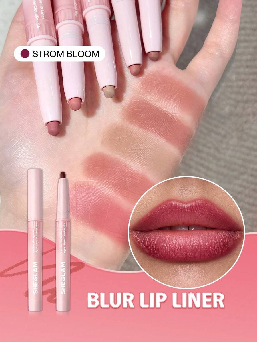 SHEGLAM Cloudline Blur 唇線筆-Storm Bloom 品牌 美容 化妝 化妝品 適合女性與女孩 完美搭配夏季春季 Y2K 時尚 流行 生日 母親節禮物 假期 派對準備就緒 最佳顏色 - Storm Bloom - 查看 1