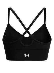 Under Armour VANISH 无缝低胸文胸 - 黑色 - 查看 2