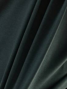 2pcs Men's Patchwork Pocket Long Sleeve Top And Plaid Long Pants Loungewear Set  Cozy And Elegant Details, Fall Clothes