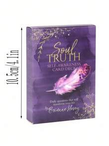 1 张灵魂预言卡、精神意识塔罗牌、塔罗牌、塔罗牌、神谕卡、大富翁、天使卡、棋盘游戏、精神礼物、意义塔罗牌、粉色塔罗牌、塔罗牌、神谕卡 - 紫色 - 查看 2