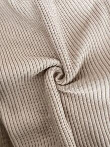 SHEIN 秋装，秋季服装，孕妇装秋季服装孕妇装孕妇休闲纯色灯笼袖收腰针织毛衣连衣裙，秋冬