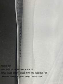 4 件套白色透明窗帘，适用于派对、婚礼；透明雪纺窗帘、生日派对、拍照背景装饰春夏派对装饰 - 白色 - 查看 6