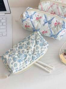 1PC Pencil Bag Pencil Case Pen Holder Coin Pouch Pen Simple Cosmetic Storage Bags Makeup Bag Office Stationery Organizer Pencil And Marker Cases