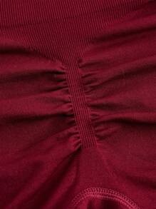 SHEIN Velisys Quần short thể thao co giãn liền mạch cạp cao màu trơn - Nhiều màu - Xem 3