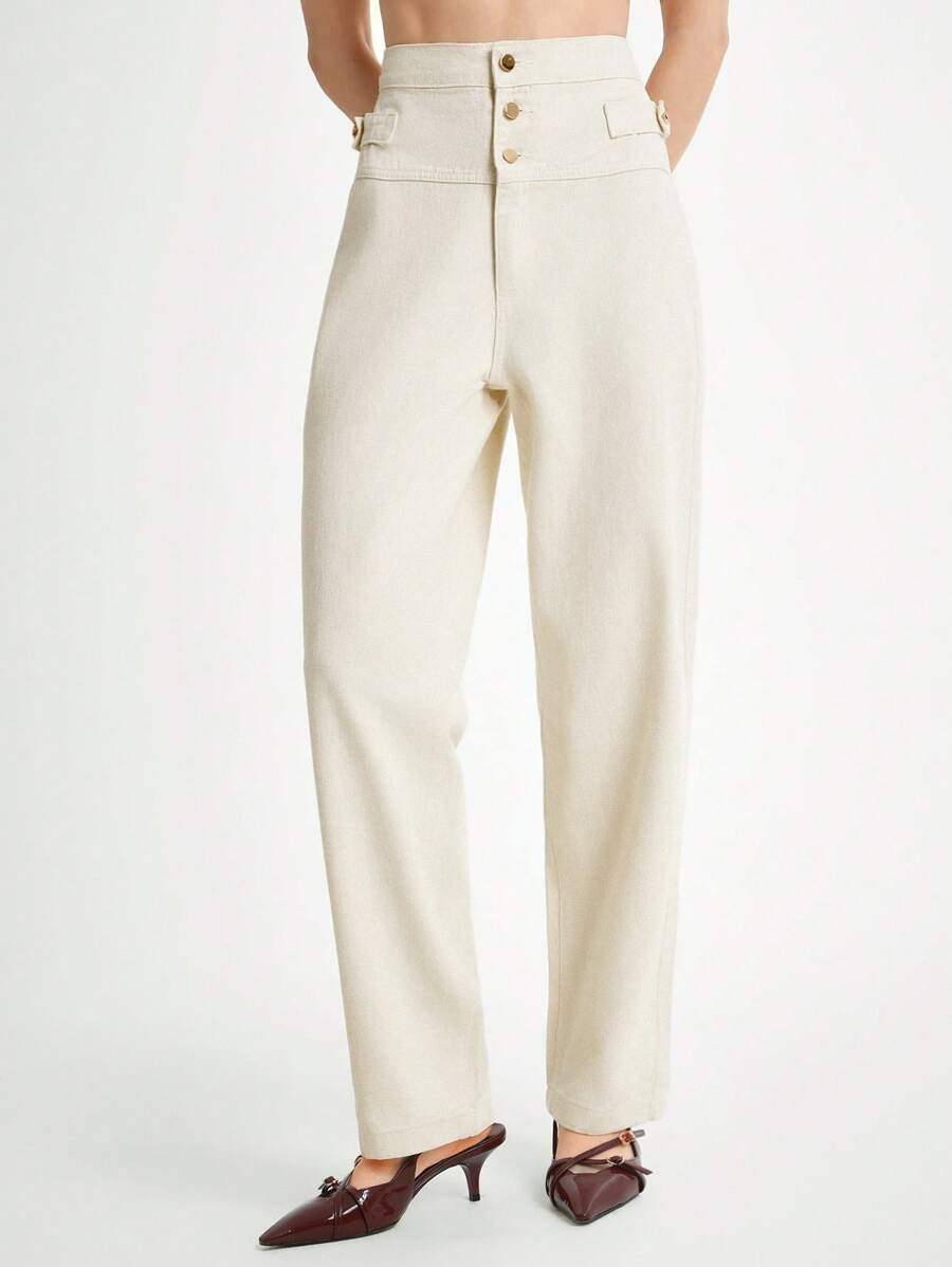 Daynim Women's Casual High Waist Plain Simple Fashion Jeans Wide Leg Jeans Flared Jeans Women Jeans Bell Bottom Jeans High Waisted Jeans