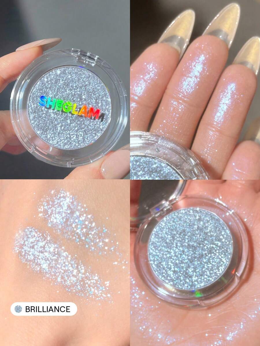 SHEGLAM Enigma Sparkly Eyeshadow-Brilliance Mehrzweck-Lidschatten für einzelne Lidschatten, Puderglitzer, langanhaltend, hohe Pigmentierung Marke Schönheit Make-up Kosmetik für Damen Mädchen Perfekt für Herbst Winter Ideal für Y2K Schick Mode Geeignet für Geburtstag Weihnachten Präsent Party Fertig Beste Farbe