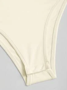 Sweetra 2pcs/Set Women Fitted Comfortable Boat Neck Top Set - Multicolor - View 7