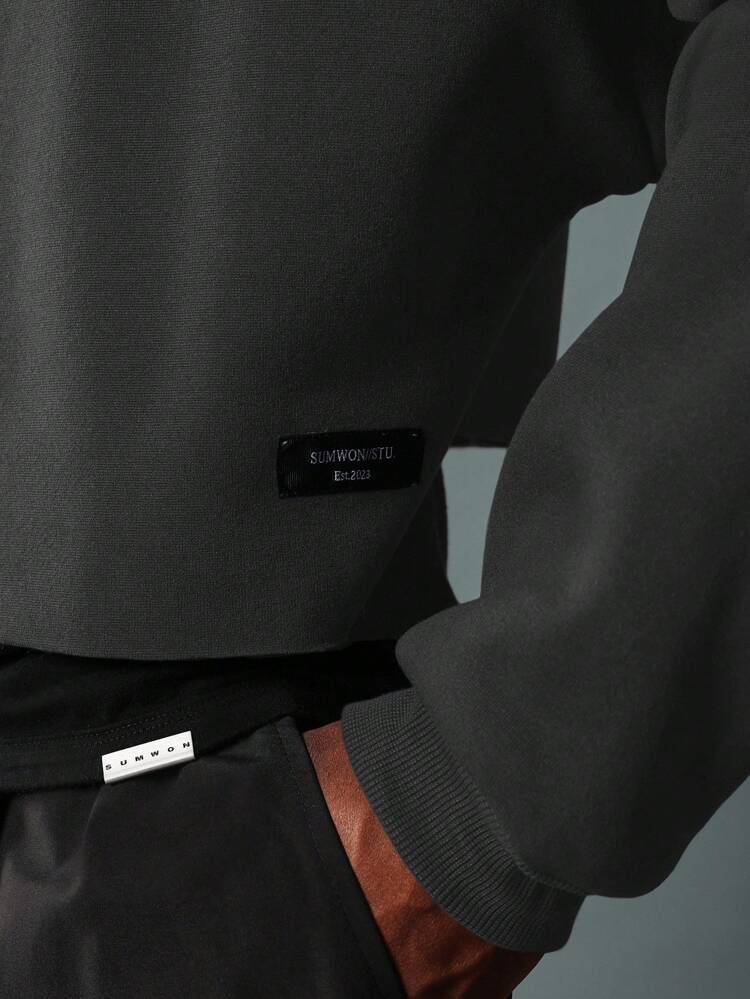 Felpa da uomo oversize con maniche larghe