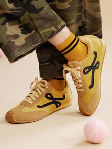 CUCCOO EASI 女士时尚黄色休闲运动鞋 - 黃色 - 查看 4