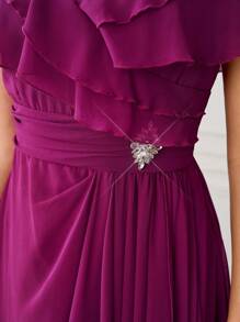 Ellevyn Women's Elegant Long Dress, Fuchsia Pink, New Arrival For Autumn Fall Women Clothes  Homecoming Dress  Modest Dresses For Women Teacher Outfits For Women - Hot Pink - View 8