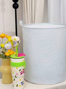 1个大号防水洗衣篮，升级涂层可折叠设计，大容量收纳空间，可存放衣物、玩具、杂物，多功能收纳篮，适用于浴室、卧室、宿舍洗衣房